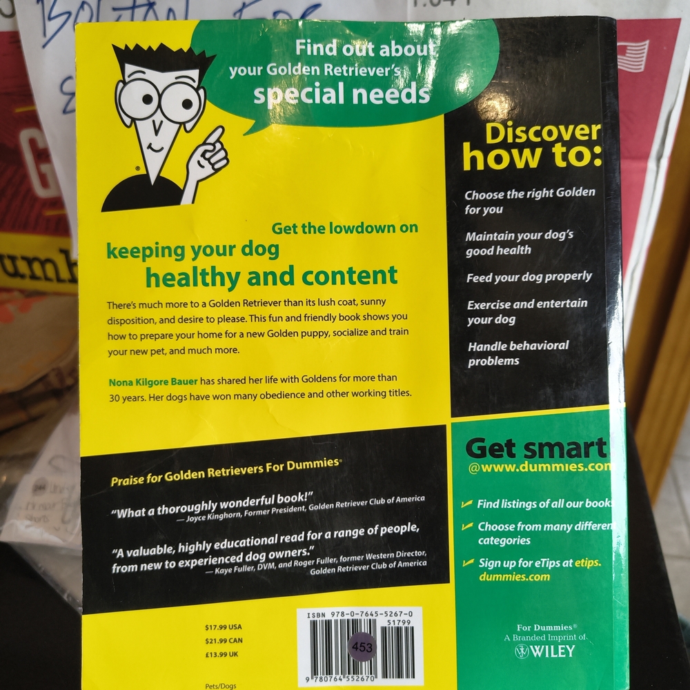 Golden Retrievers for Dummies Guidebook - Picture 2 of 2